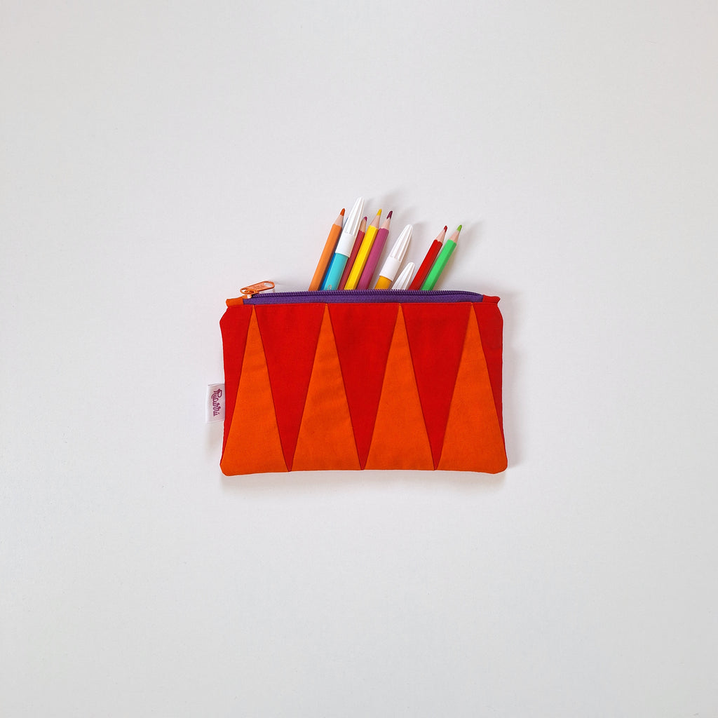 Estuche Frida rojo-naranja